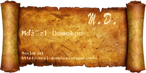 Mözl Domokos névjegykártya